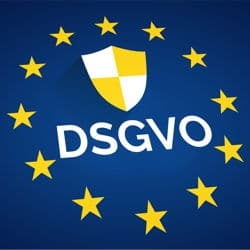 Logo Datenschutz Grundverordnung (DSGVO / GDPR)